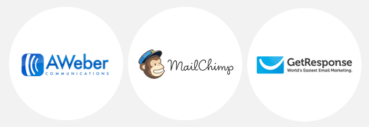 Integración con Aweber, MailChimp, GetResponse